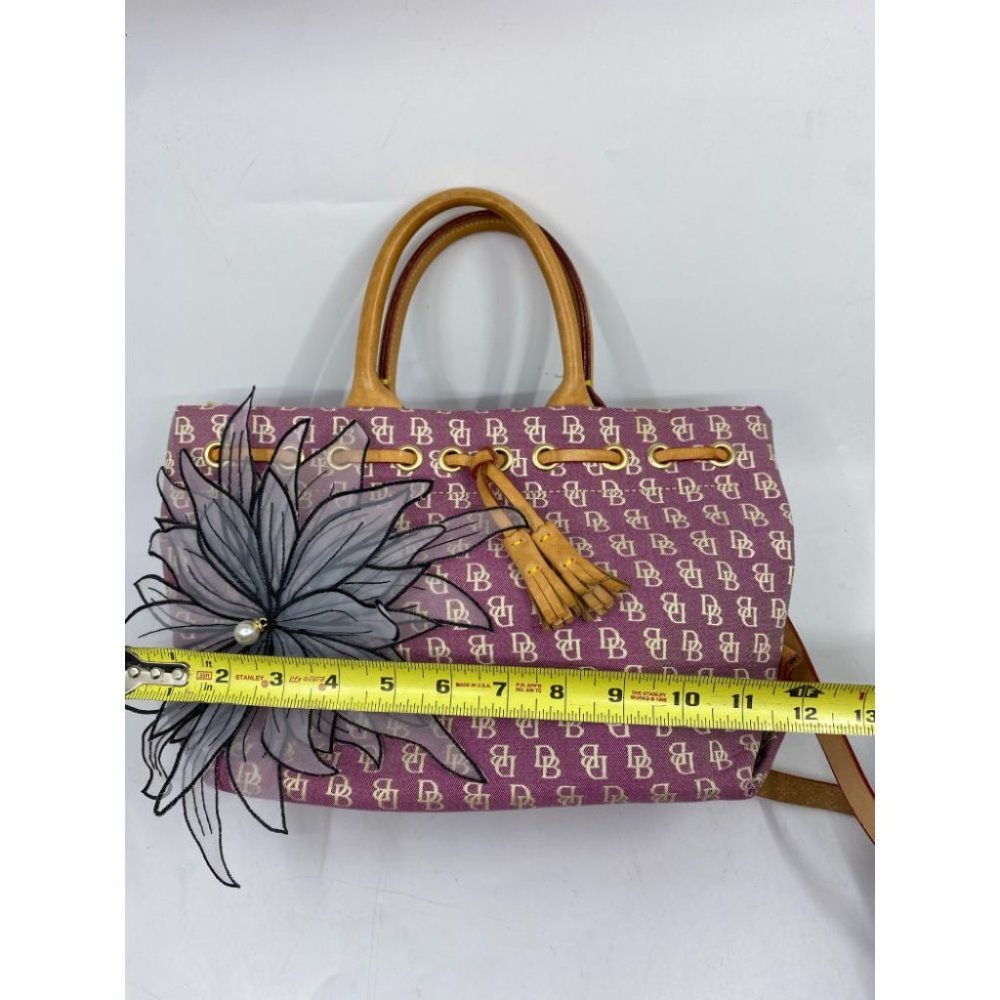 DOONEY & BOURKE Purple White Tan Tote Crossbodybag - Picture 8 of 13